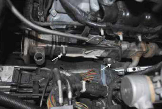 Remove the steering shaft bolt and slide the stem up and out of the steering box shaft