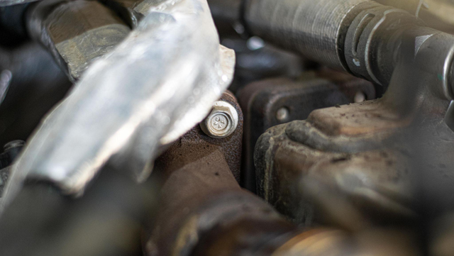 Remove the EGR bypass pipe