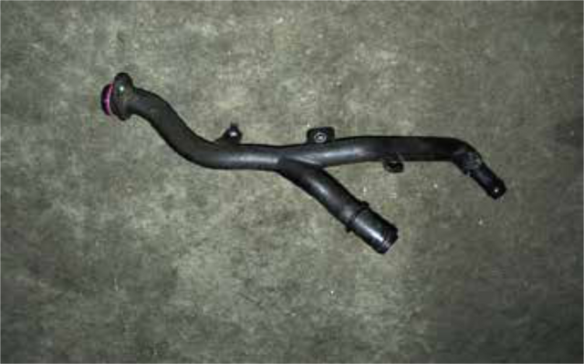 Remove the plastic coolant tube