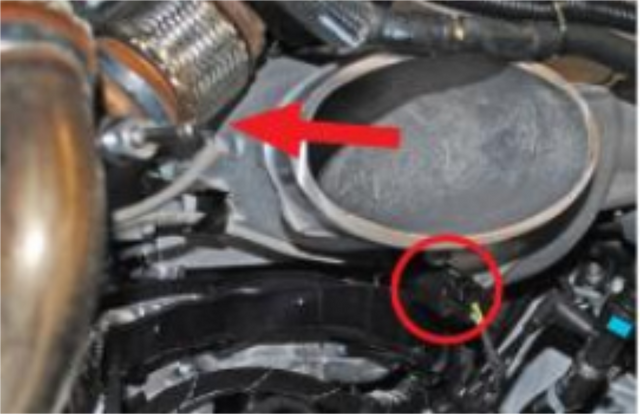 Remove the left-most hose from the coolant tee