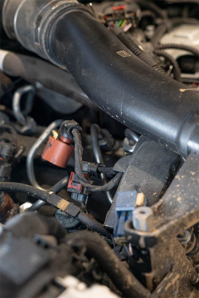 Unplug the orange EGR plug