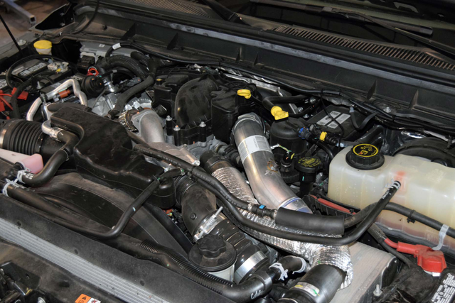 Route the switch wires through the firewall to the fuel temperature sensor