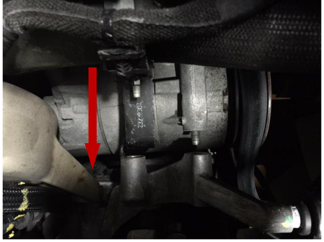 Remove the front EGR cooler mount