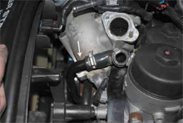 Replace the vertical cooler's coolant tube with a supplied coolant plug