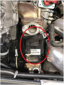 Disconnect the small coolant line from the turbo on top of the EGR cooler