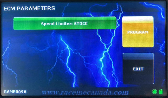 Set the speed limiter