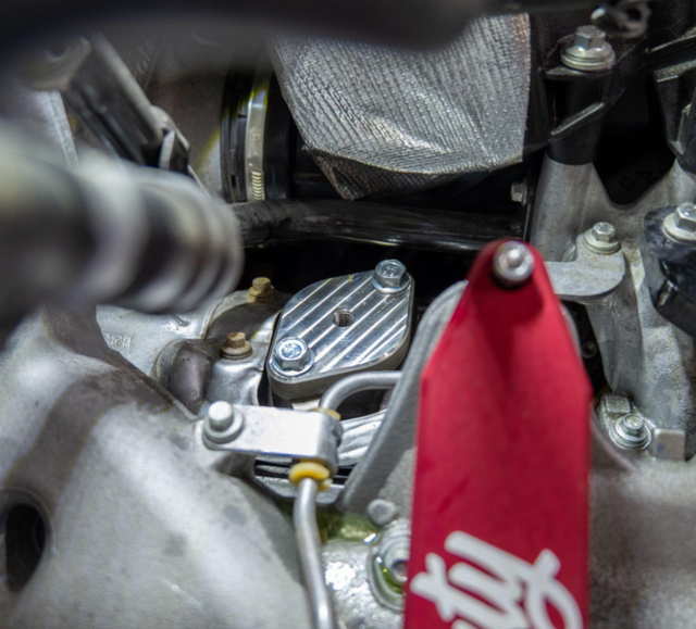 Install the EGR cooler pass-through plate