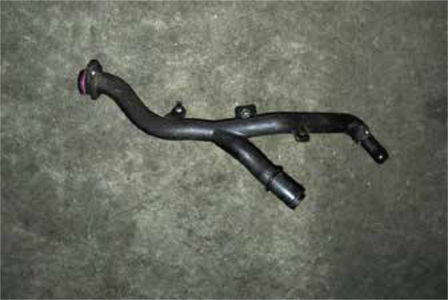 Reinstall the plastic coolant tube