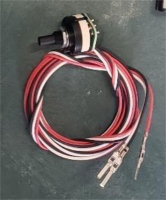 Feed the 3 SOTF switch wires through the same grommet into the cab