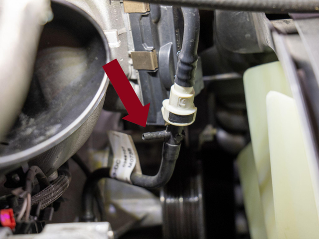 Cut off the EGR vacuum line and cap the nipple
