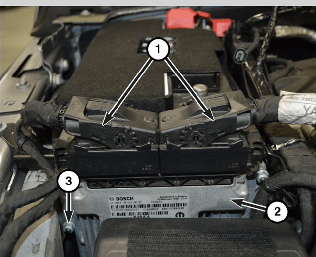 Disconnect both batteries and remove the PCM