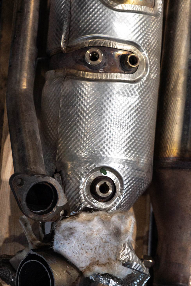 Reference: DPF sensor location and EGR crossover pipe