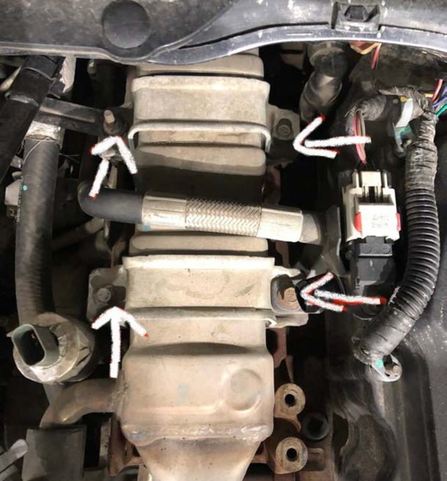 Unbolt the EGR cooler