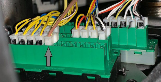 Install the security/SGM bypass cable