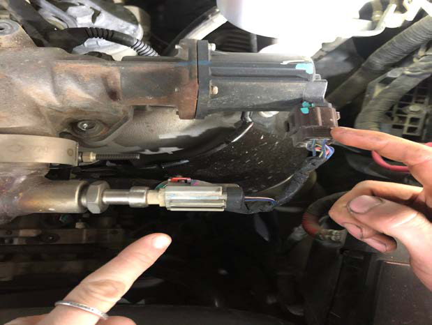 Remove the top plastic cover
