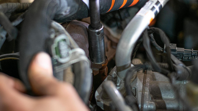 Remove the EGR bypass pipe