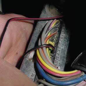 Insert the new pins and wires