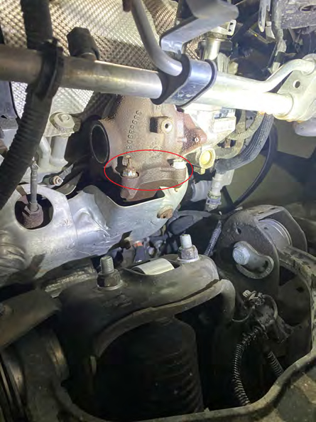 Remove the lower EGR valve