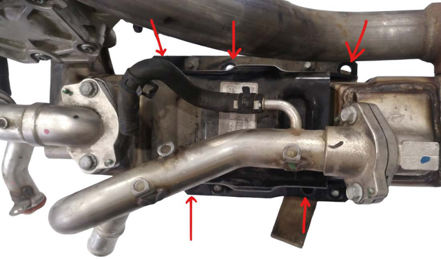 Remove the EGR cooler